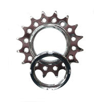 Cro-Mo Fixed Cog - 1/8 x 16T Silver Screw-On