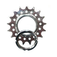 Cro-Mo Fixed Cog - 1/8 x 17T Silver Screw-On