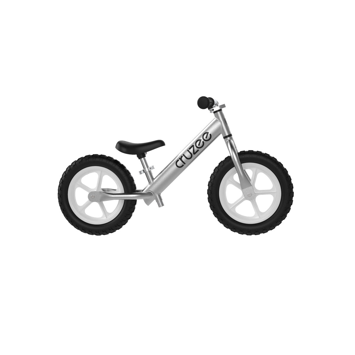 Cruzee Silver Balance Bike - Lightweight Kids Training Bicycle