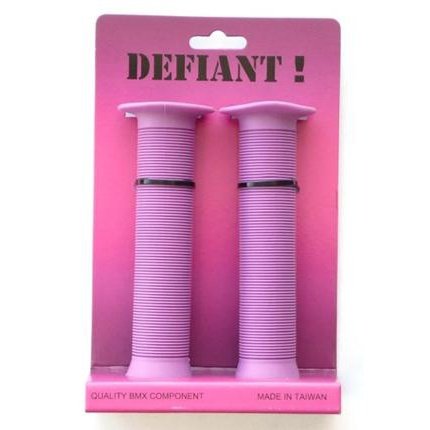 DEFIANT Kratton 147mm Purple Rubber Grips with Open End & Plugs