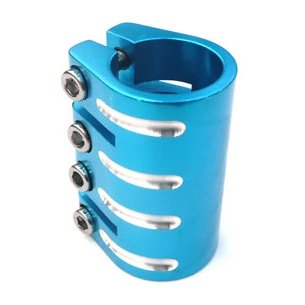 DEFIANT Scooter Clamp QUAD 31.8mm L BLUE