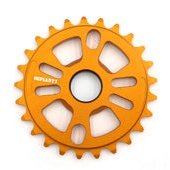 DEFIANTChain Ring - 24mm Hole with Adaptors, 25T, Orange