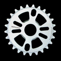 DEFIANTChain Ring 25T - 24mm Hole with Adaptors for 19mm or 22mm, White