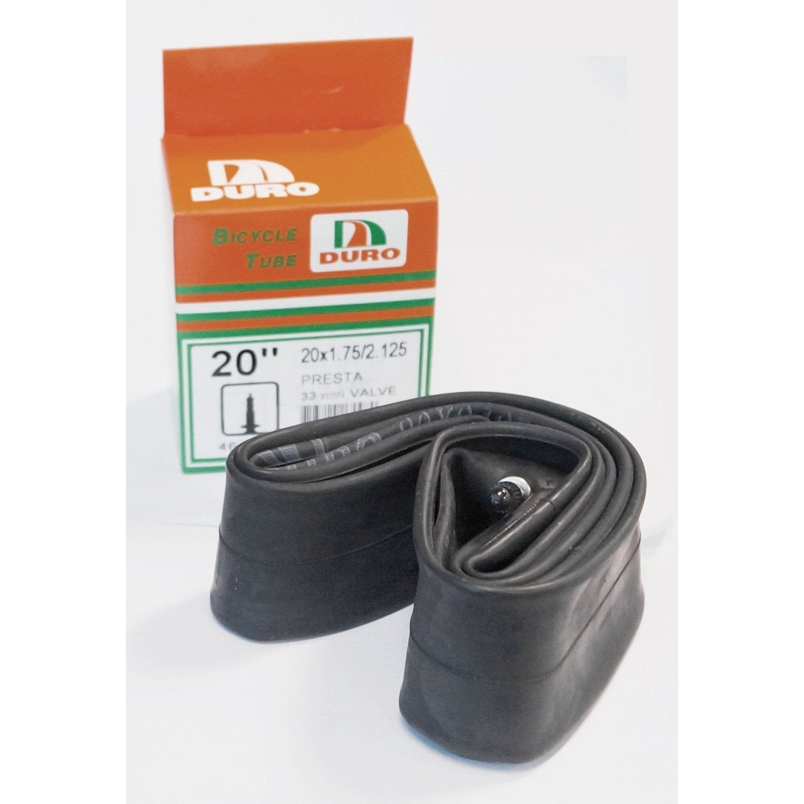 Duro 20" Bicycle Tube - F/V Valve - 1.75/2.125 Width