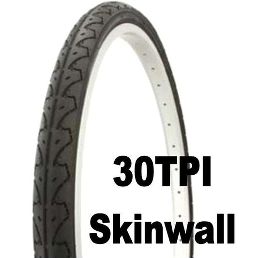 Duro 26 x 1.95 Slick Skin Wall Tyre All Black, More Supple, 30TPI