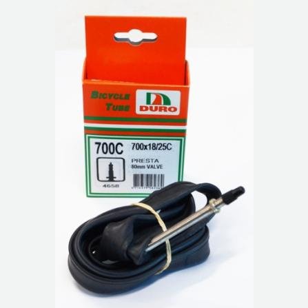 Duro 700c Bike Tube - Presta Valve, 80mm Length