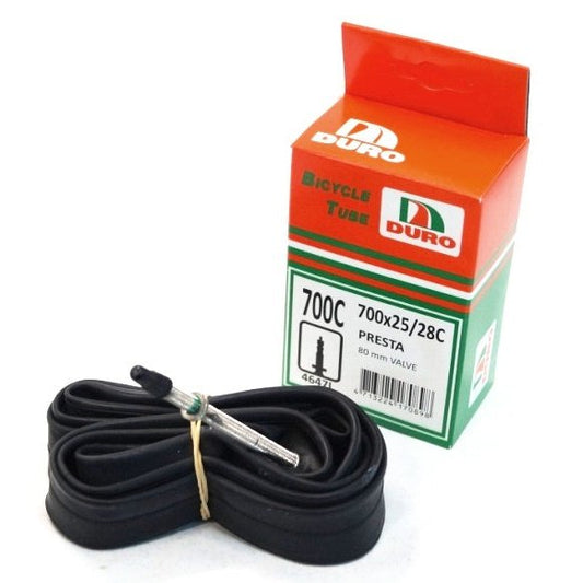 Duro 700x25/28C Long Valve Tube - F/V 80mm Threaded
