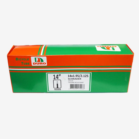 Duro Thorn Resistant 14 x 1.95/2.125 A/V Puncture Proof Bike Tube