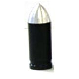 F/V Bullet Black Valve Cap - Durable Protection