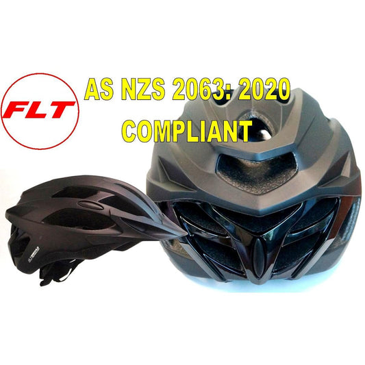 FLITE MTB Helmet - Inmould, Matt Black, Large 58-61cm - AS/NZS Standard