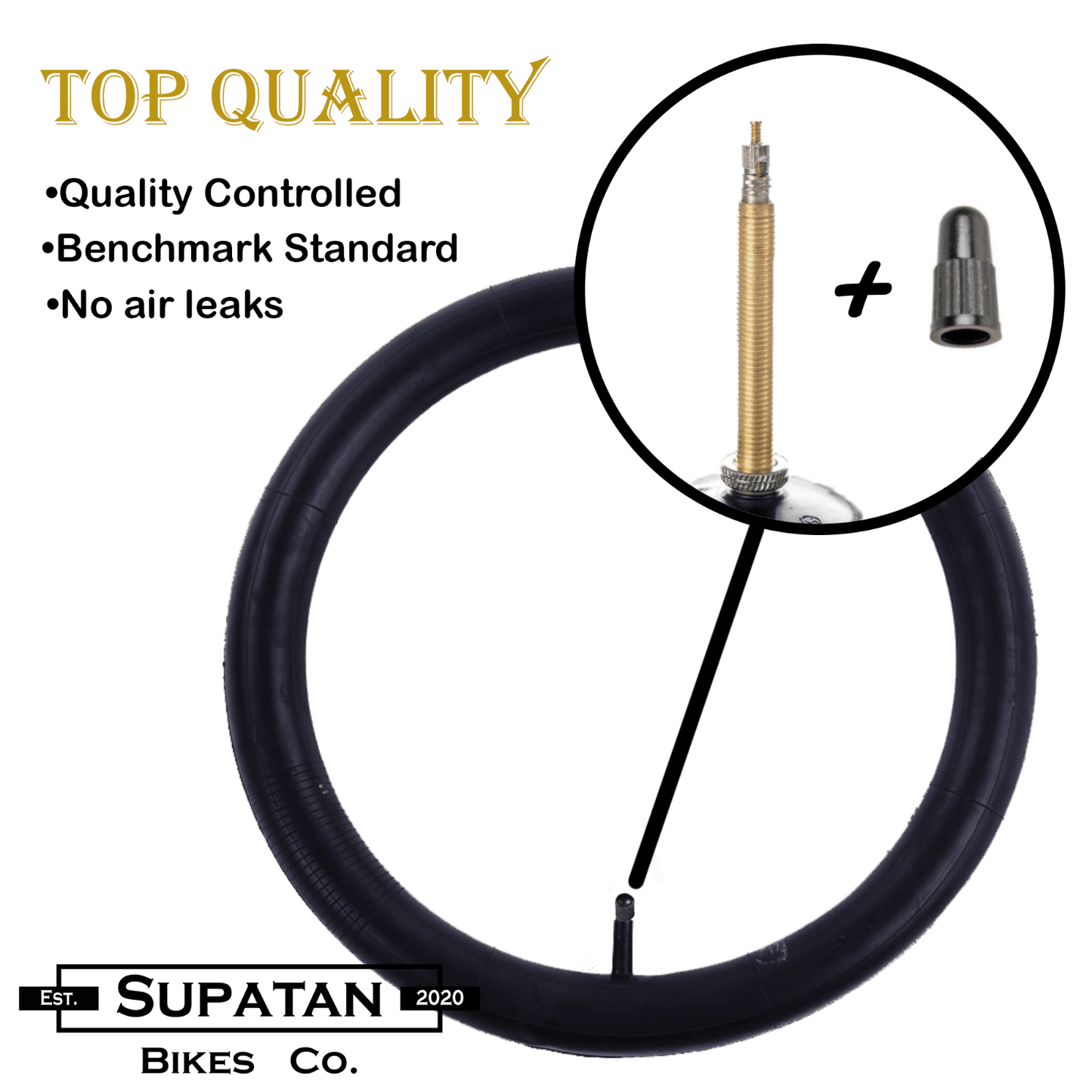 FREEDOM - 700 x 20 - 25c Bike Tube Presta Valve 48mm