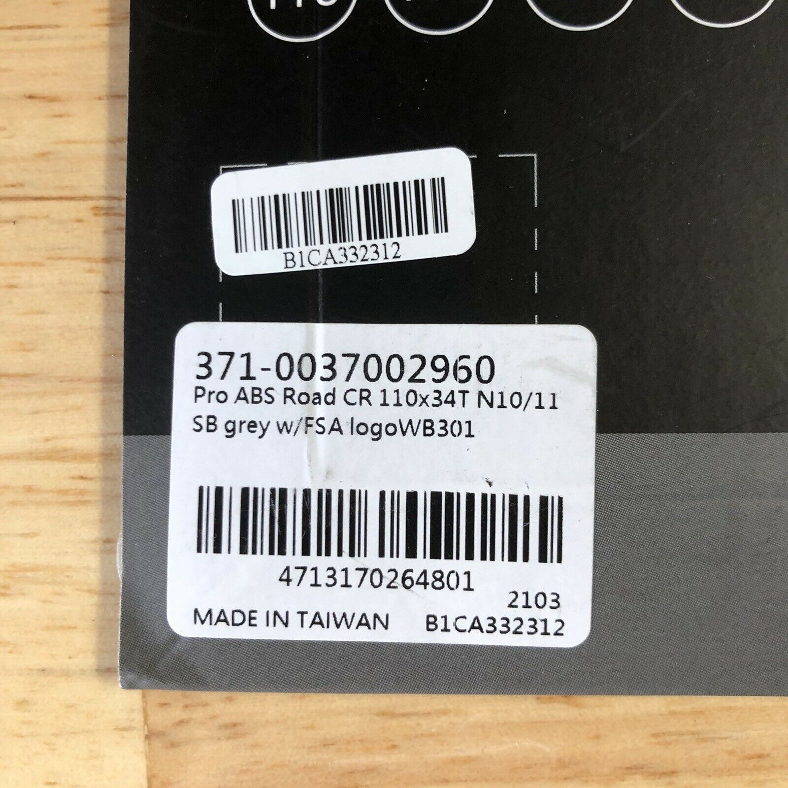 FSA 34T 110BCD Chain Ring Gossamer 4 Bolt 10/11 Speed