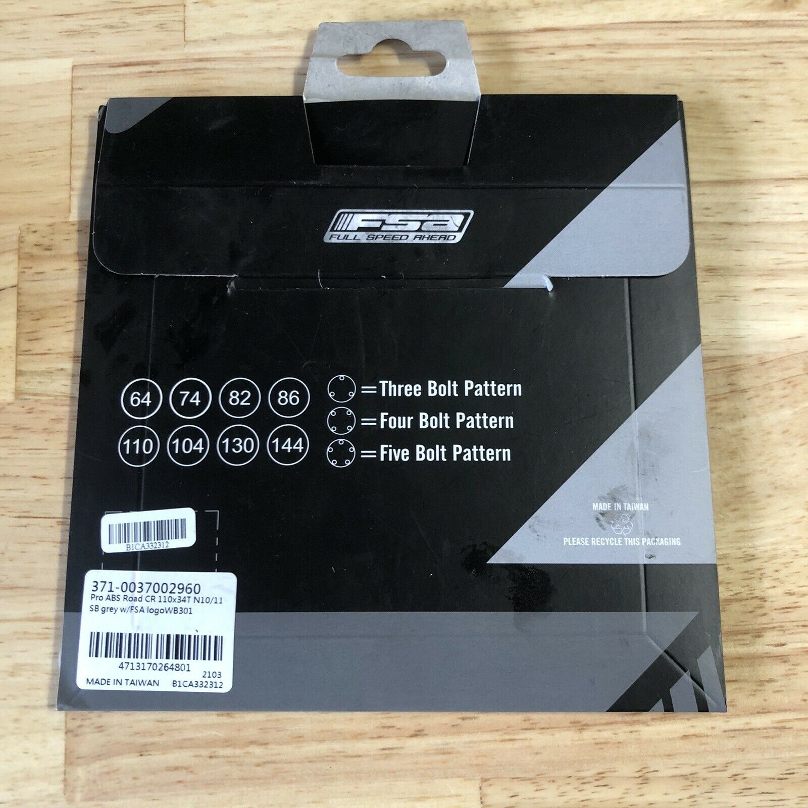 FSA 34T 110BCD Chain Ring Gossamer 4 Bolt 10/11 Speed