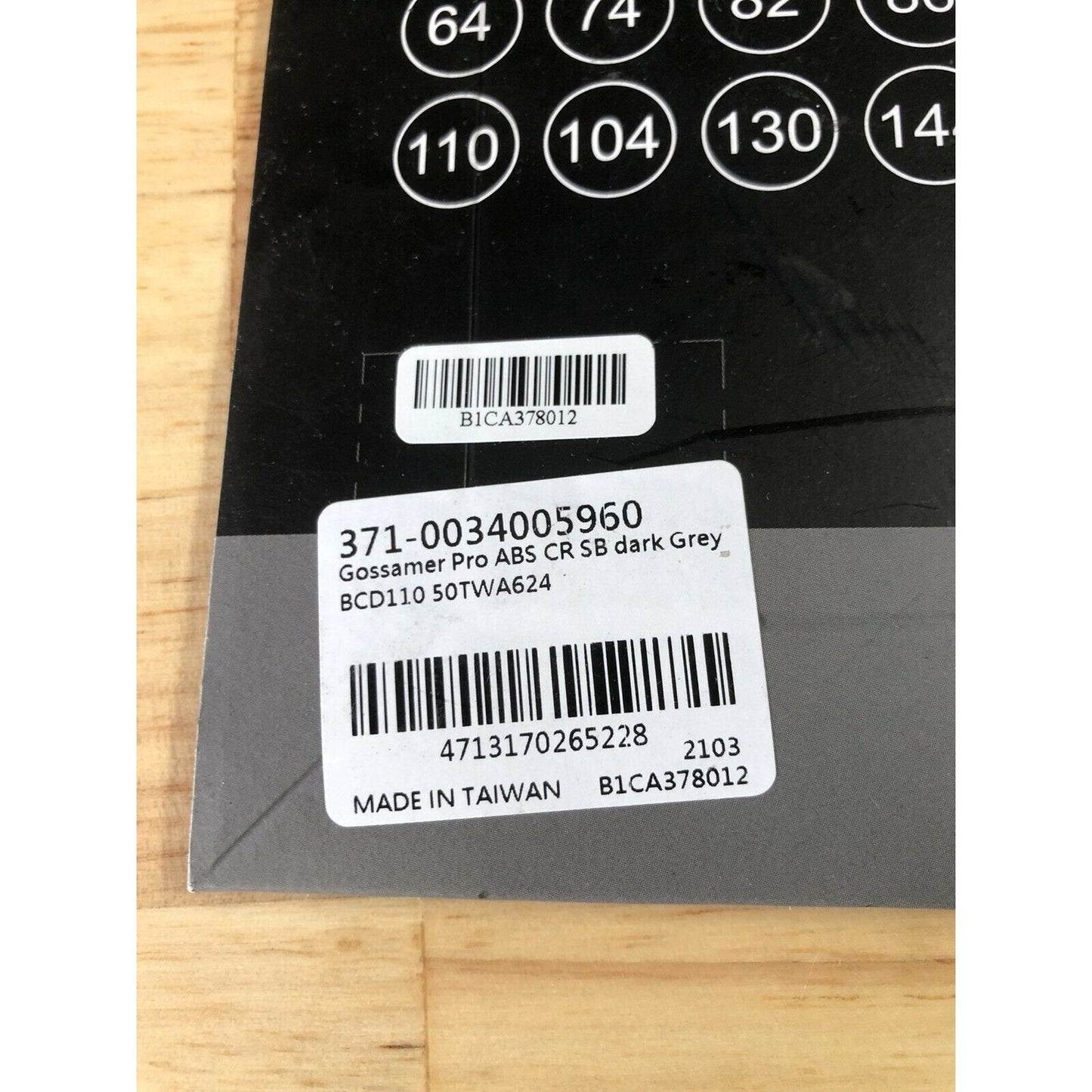 FSA 50t 110BCD Chain Ring Gossamer 4 Bolt 10/11 Speed