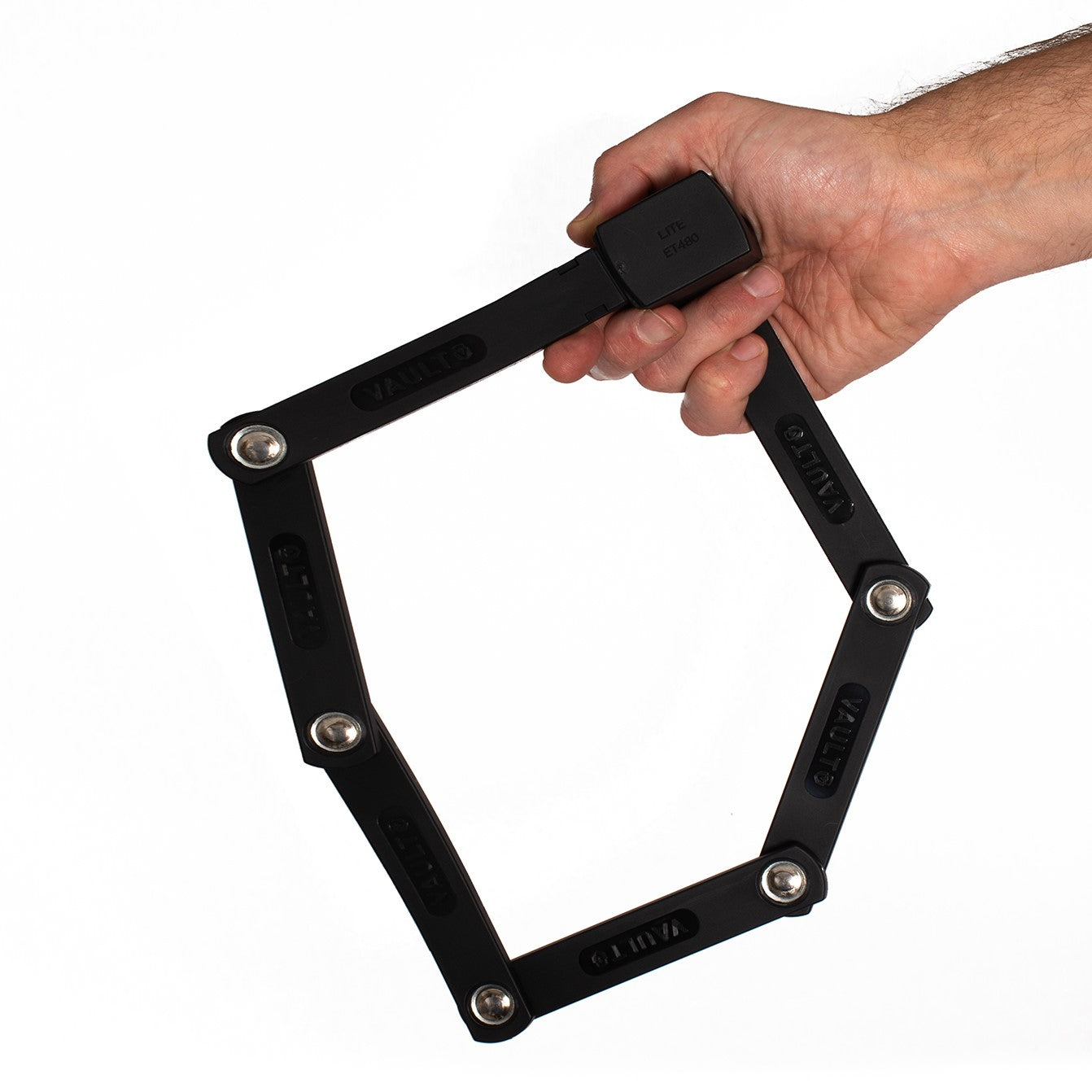 Vault Folding Lock BLACK Plus Bike ID Kit
