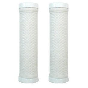 GRIPS Lock-On Dual Clamp 130mm White Grips with Rings & Plug