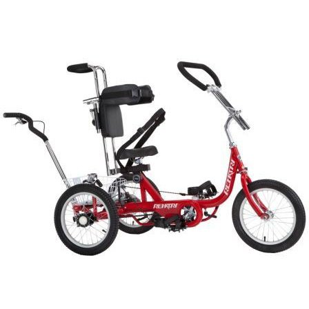 Gomier TRIKE Rehatri Foot Tricycle with REAR Steering, 16" RED