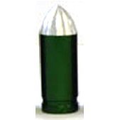 Green Bullet Valve Cap for American/Schrader Thread - A/V 1pc