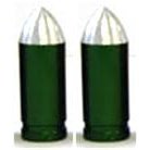 Green Bullet Valve Caps - 2 Pack