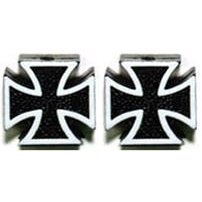 Iron Cross A/V Valve Cap - Black 2 Pack