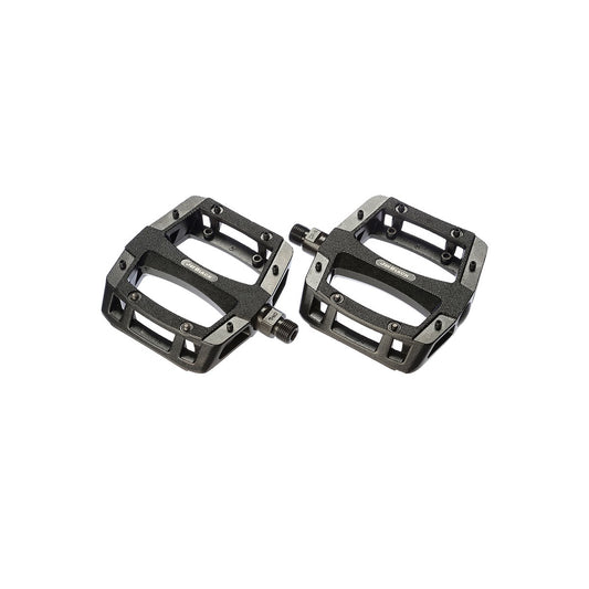 JetBlack Flat Out MTB Pedals - Alloy, Black, Cromo Axle