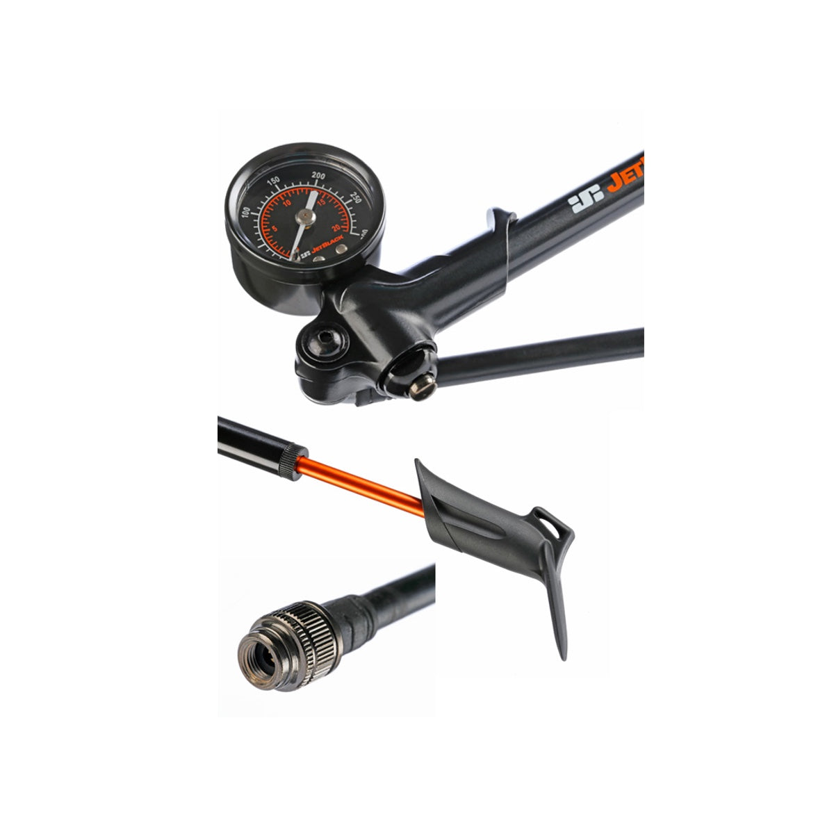 JetBlack Shocker Shock Pump - High-Pressure Bike Suspension Pump
