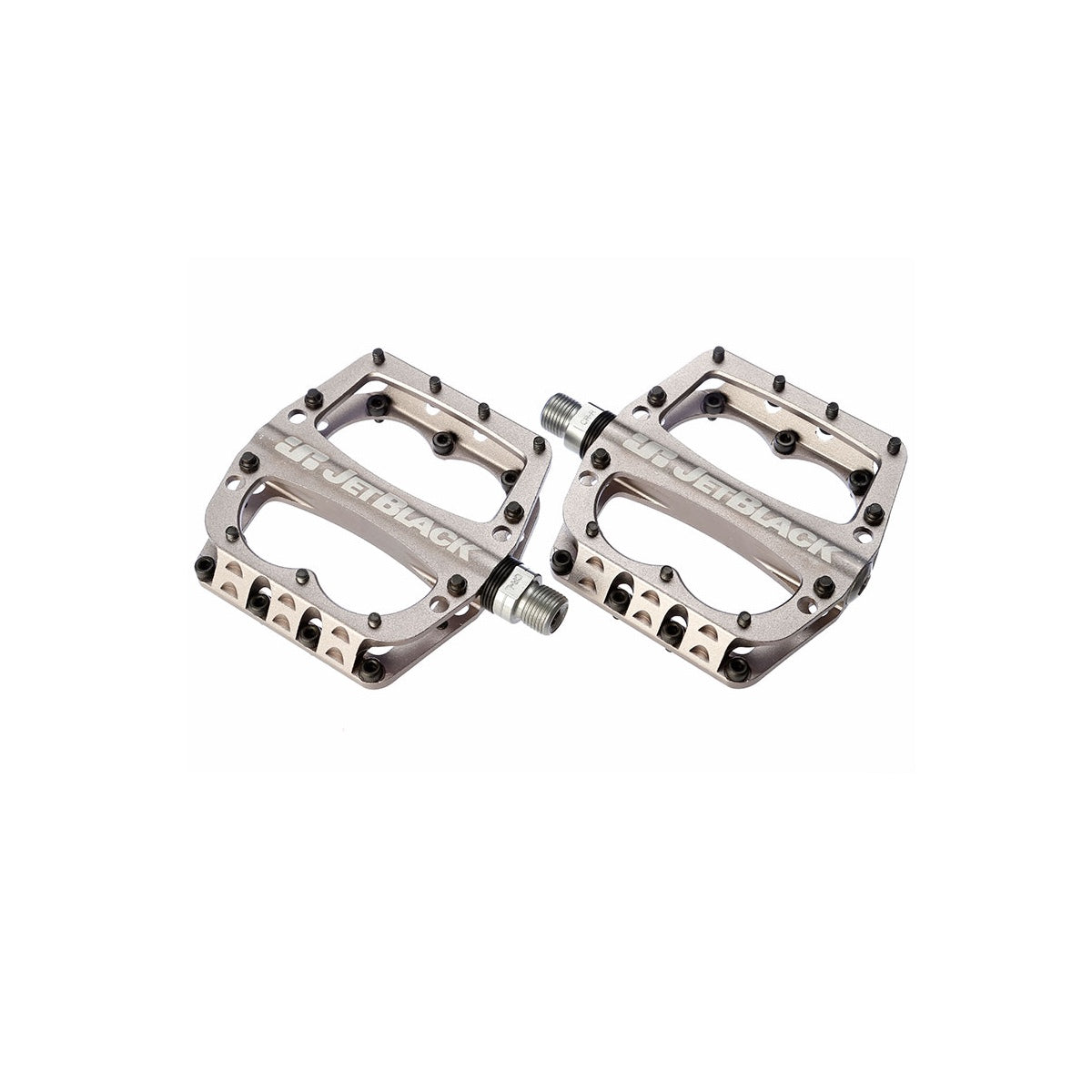 JetBlack Superlight MTB Pedals - Low Profile, Gunmetal