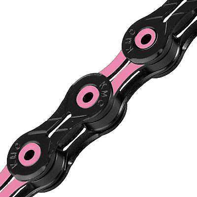 KMC DLC11SL 11-Speed Chain - Pink/Black - Diamond Hard