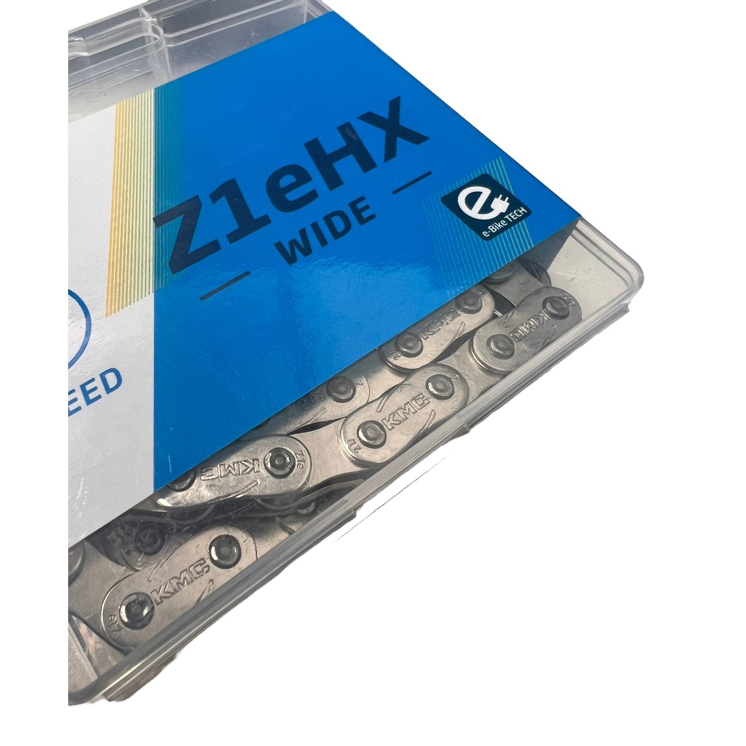 KMC - Single Speed Chain Z1eHX WIDE, 1/2" x 1/8" x 112L, Silver, Anti-drop
