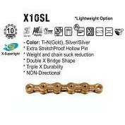 KMC X10SL 10-Speed Chain - Ti-N GOLD - X-Superlight