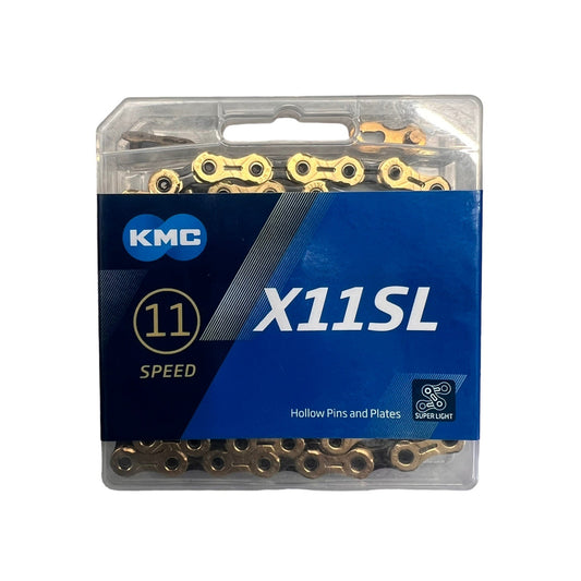 KMC X11SL 11-Speed Chain 118L Ti-N Gold/Black with Connect Link