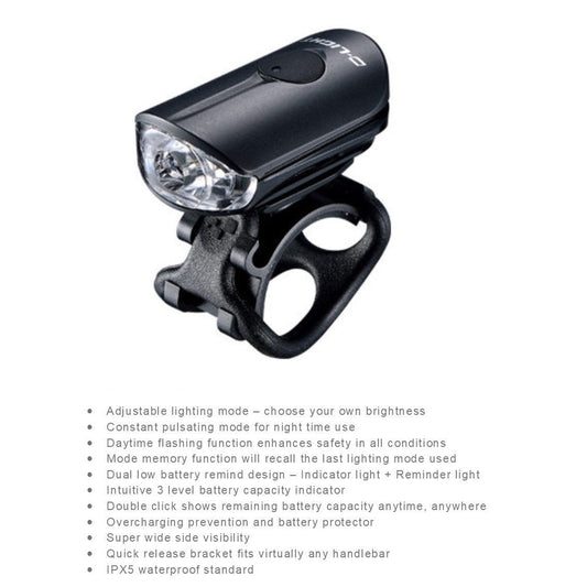 LIGHT Front 4 100Lumen, Daytime Flash, USB, Compact