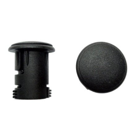 Locking Handlebar Plug - Black, 18mm Dia