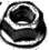 M14 Axle Flanged Nut - Black