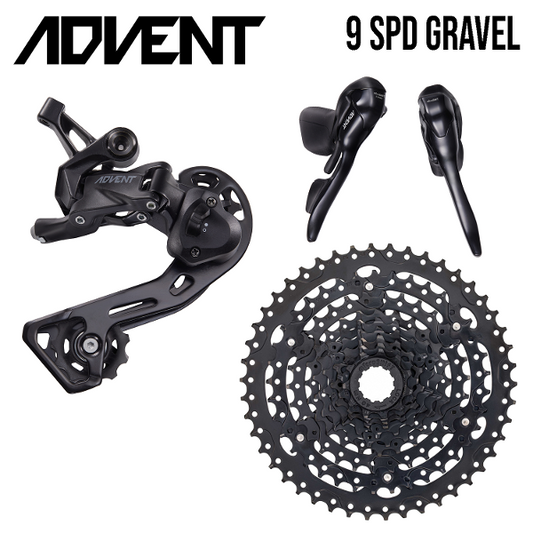 MICROSHIFT Groupset - ADVENT Gravel 1x9 Speed, 11-42T, RD-M6195M, SB-M090, CS-H093A