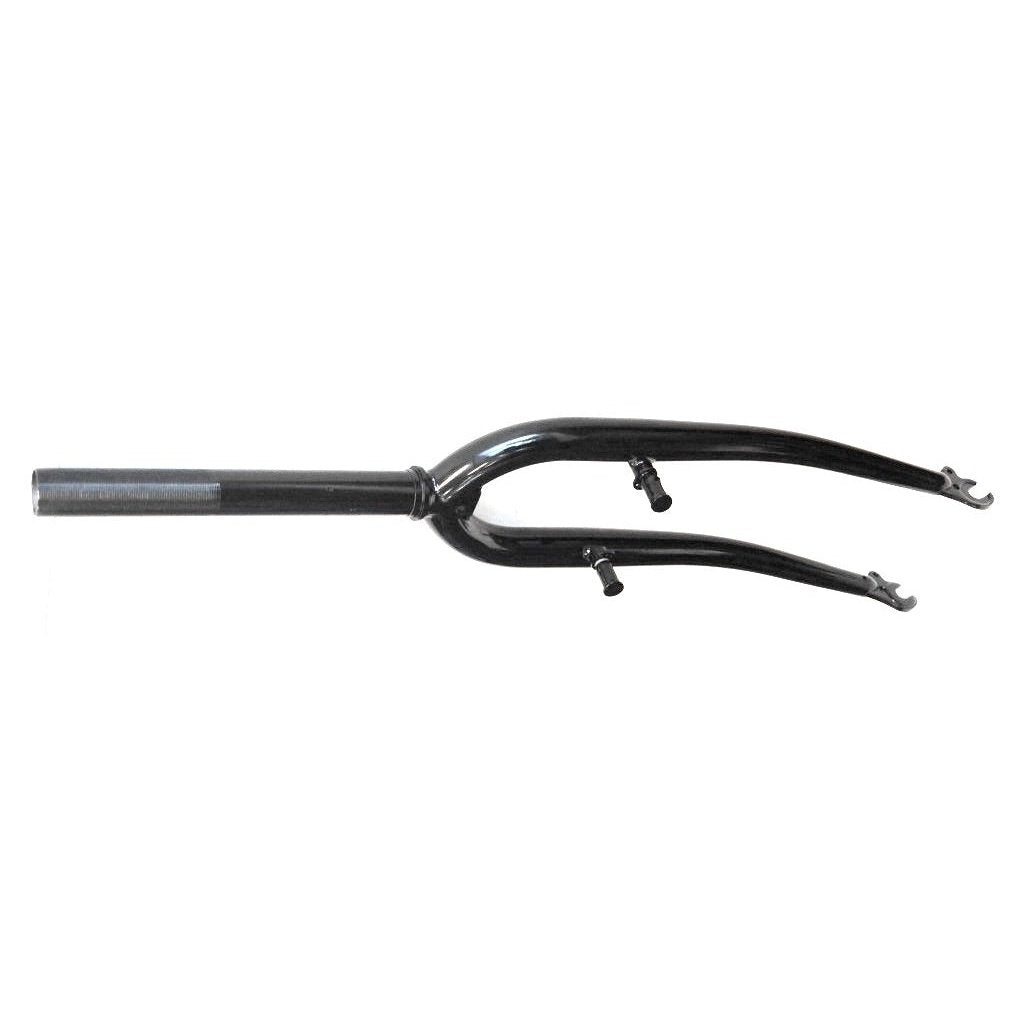MTB Steel Fork with Pivots - 26", Threaded 100mm, 1.1/8" - BLACK