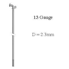Mach1 13G Spokes 300mm Silver - Strong & Durable