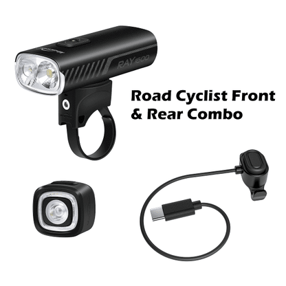 Magicshine Front Ray 1600 Bike Light Kit with Remote & SeeMee Rear 150 Light