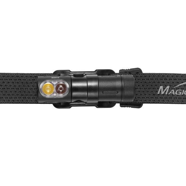 Magicshine MOH15 Headlamp - 400 Lumens, 70m Range, IPX8 Waterproof, USB Rechargeable, SOS Light
