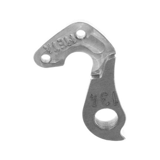 Meta CNC FOCUS 134 CNC Derailleur Hanger - 6061 T651 Aluminum, Silver