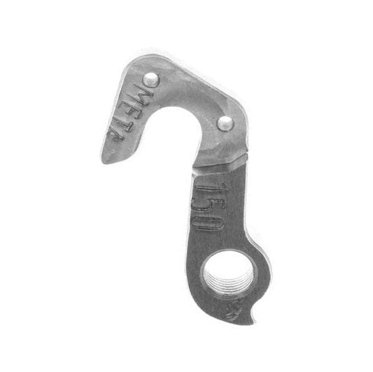 Meta CNC GT Derailleur Hanger 150 - 6061 T651 Aluminum, CNC Machined, Silver