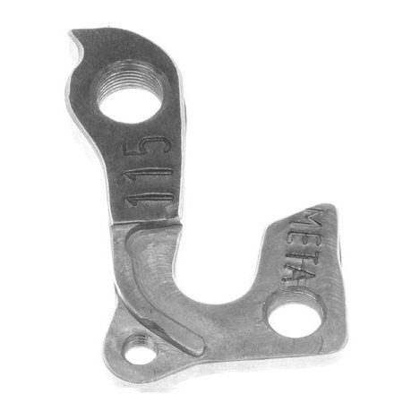Meta CNC Model 115 CNC Derailleur Hanger - Aviation Aluminum, Silver