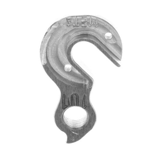 Meta CNC SPECIALIZED Derailleur Hanger 101 - 6061 T651 Aluminum, CNC Machined, Silver