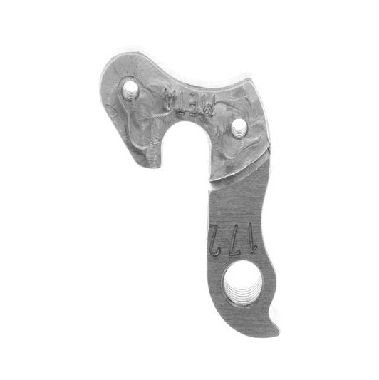 Meta CNC STELS Derailleur Hanger 172 - 6061 T651 Aluminum, CNC Machined, Silver