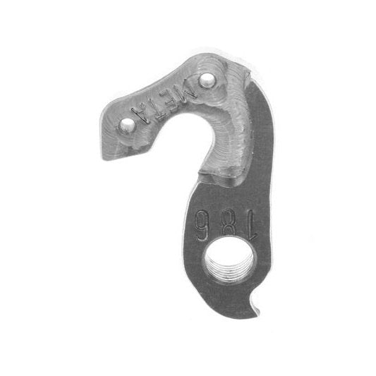 Meta CNC Specialized Derailleur Hanger - Model 186, 6061 T651 Aluminum, CNC Machined, Silver