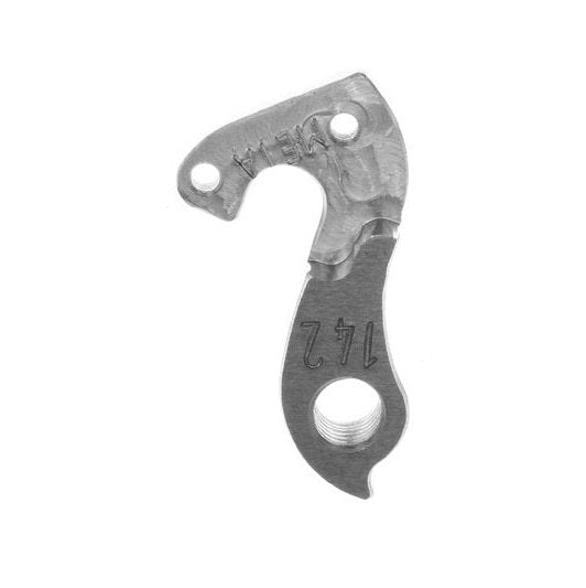 Meta CNC Stevens Derailleur Hanger 142 - Aluminum, CNC Machined, Silver