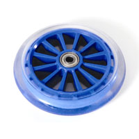 Mini Scooter 5" Translucent Tyre with Sealed Bearings - Silver Core