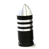 NZB-3 Valve Cap - Bullet & Schrader Compatible, Black