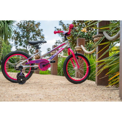 Neo+ 16 Girls Brushed Alloy/ Pink, Purple Fade Bike - Lightweight