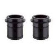 Novatec D791SB 12mm End Caps - Anodized Black